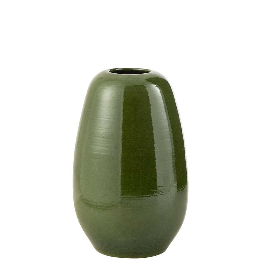J-Line Vaas Lola porselein groen Large 55 cm