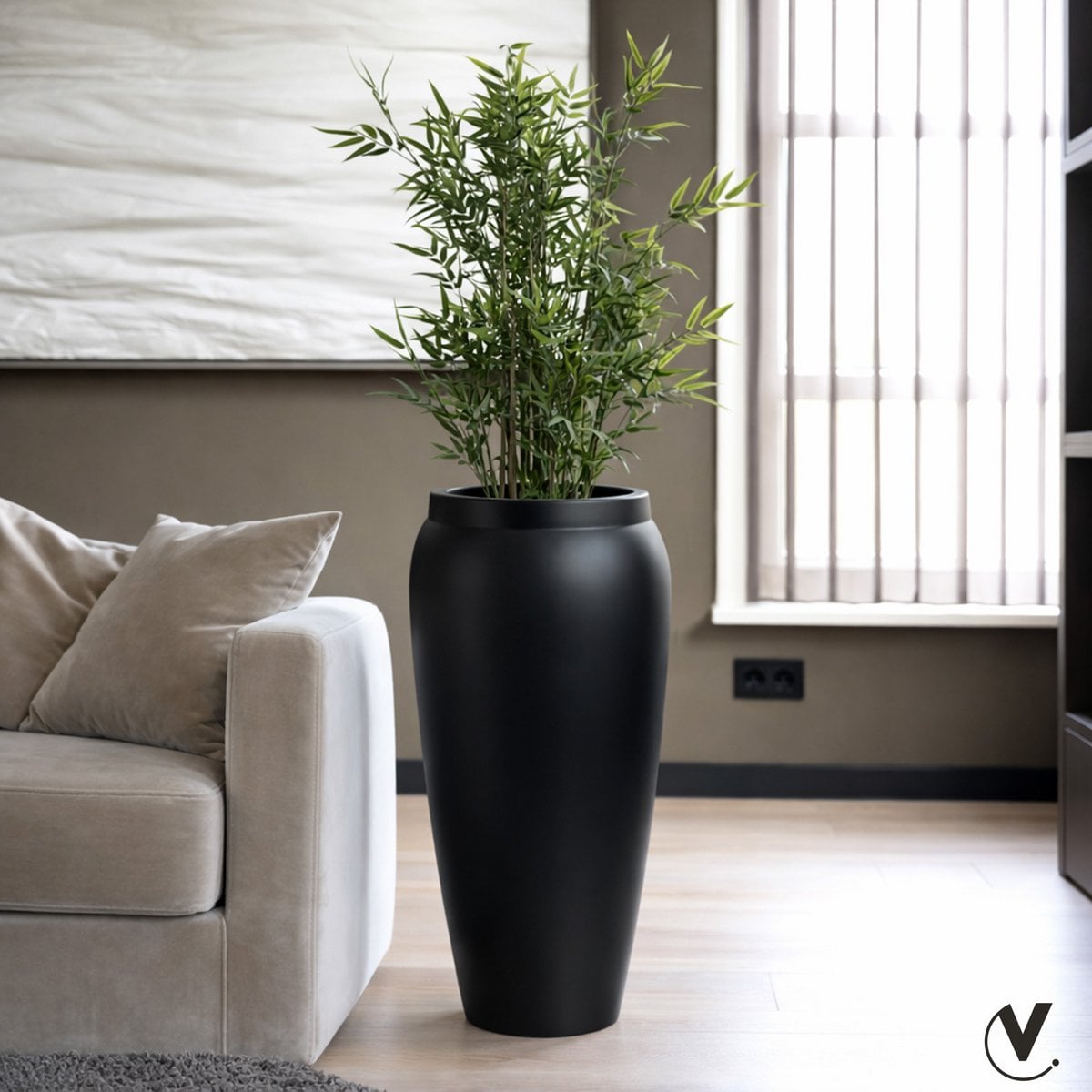Plantenpot - Hobro S Ø37 cm black